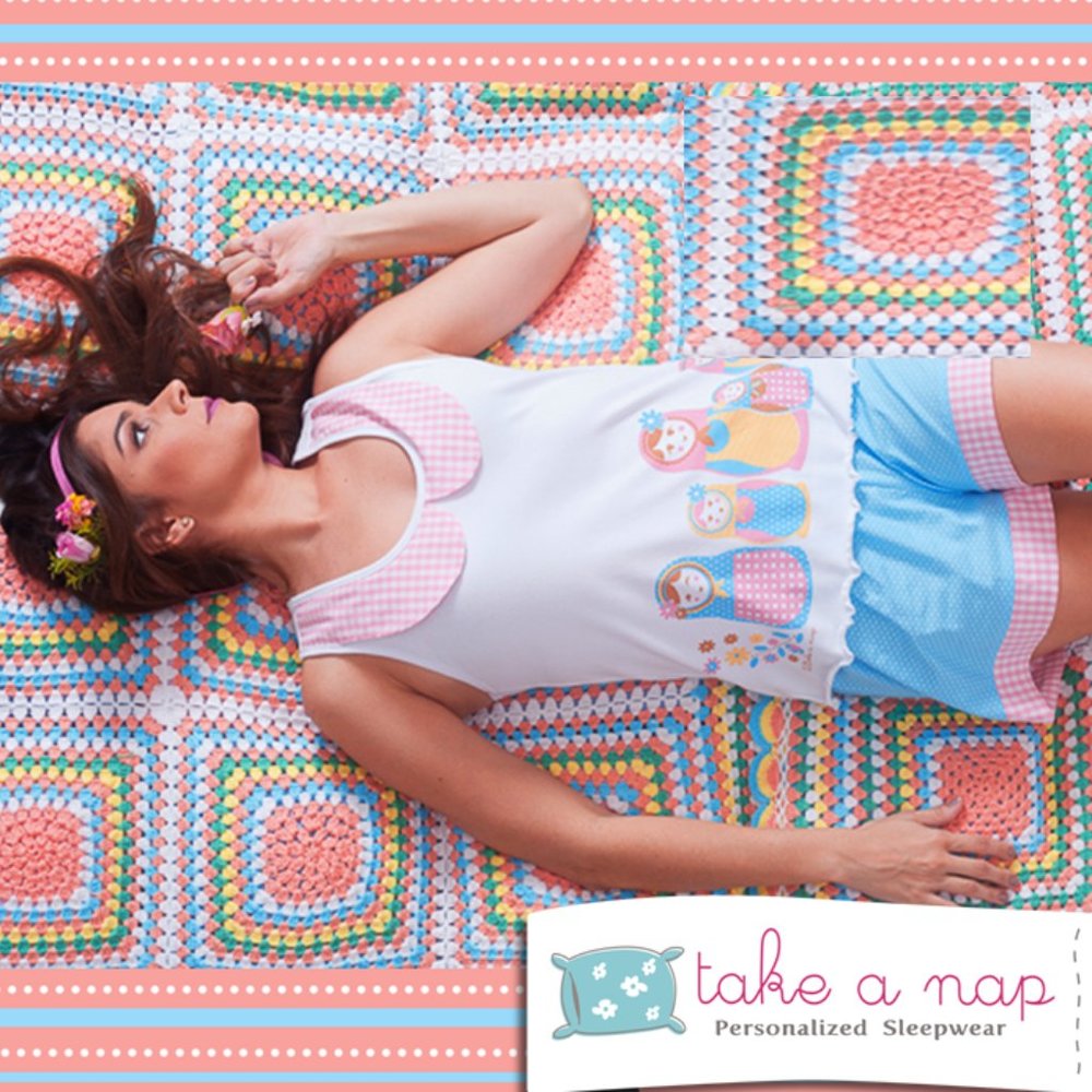 Baby Doll Matryoshka Print. Homewear. Pijama set